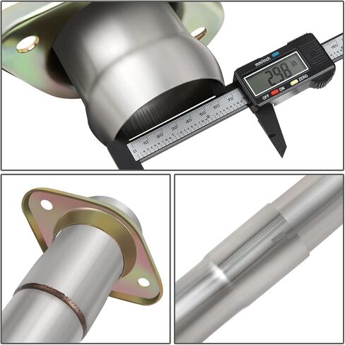 DNA Motoring CBE-UR-002 Dual Exhaust Side Exit/Rear Exit Cat-Back Compatible with 2009-2014 F-150 4.6L 5.0L 5.4L,3" OD Inlet / 2.5" OD Outlet in Kuwait