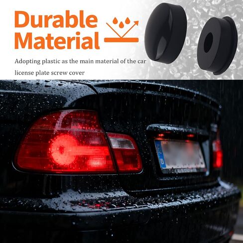 8PCS Car License Plate Screw Caps,Durable Car License Plate Screw Caps for Keeping Cars Licenses Plates Screws,Practical Cars Licenses Plates Frame Screws Cap in Kuwait