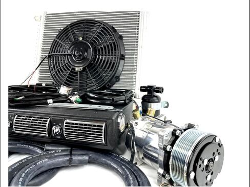 UNIVERSAL A/C KIT UNDER DASH EVAPORATOR 450-100B 8PK PULLEY HEAT & COOL in Kuwait