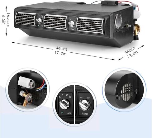 UNIVERSAL A/C KIT UNDER DASH EVAPORATOR 450-100B 8PK PULLEY HEAT & COOL in Kuwait