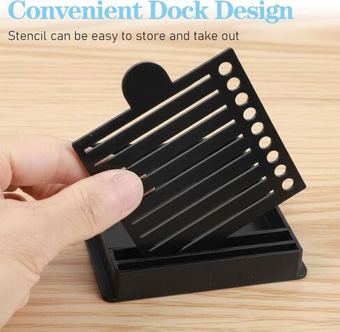 استنسل وحامل ملاحظات لاصقة، استنسل ملاحظات لاصقة بتصميم الكل في واحد مع حامل و6 قوالب لتدوين الملاحظات المنظمة في المكتب والمدرسة والمنزل in Kuwait