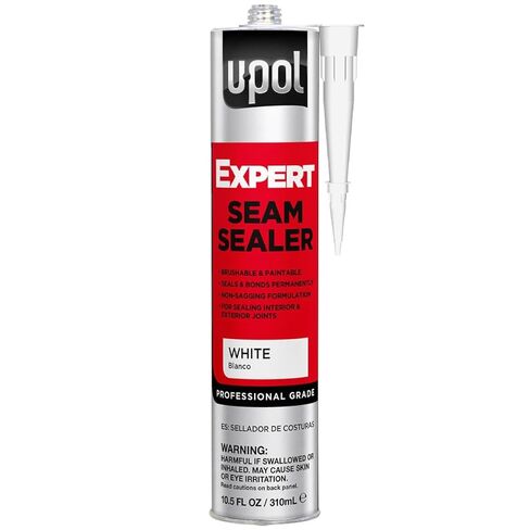 U-Pol Expert Seam Sealer, Automotive Sealant & Adhesive, Paintable, Ideal for Body Panels, Windows & Doors, White, 10.5 oz in Kuwait
