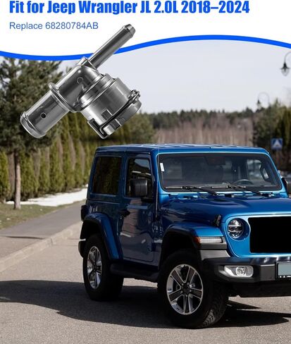 Aluminum Heater Hose Joint Fit for Jeep Wrangler JL 2.0 2018 2019 2020 2021 2022 2023 2024 Replace 68280784AB in Kuwait