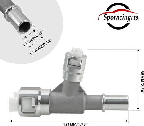 Sporacingrts Metal Heater Hose Connector Replacement for 800-414, Compatible with Select Cadillac Chevrolet GMC Models, Leak-Resistant Coolant & HVAC Hose Fitting in Kuwait