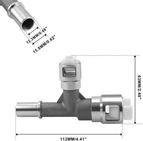 Sporacingrts Metal Heater Hose Connector Replacement for 800-413, Compatible with Select Cadillac Chevrolet GMC Models, Leak-Resistant HVAC & Coolant Hose Fitting in Kuwait