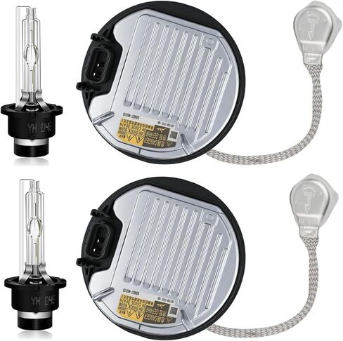 Set of 2 HID Headlight Ballast W/Igniter & D4S Bulb for Lexus GS350 GS450h IS200t IS250 IS300 IS350 LS460 LS600h LX570 RX350 RX450h for Toyota Camry Sienna Xenon Ballast Control Module 81107-75020 in Kuwait