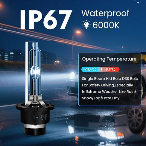 Set of 2 HID Headlight Ballast W/Igniter & D4S Bulb for Lexus GS350 GS450h IS200t IS250 IS300 IS350 LS460 LS600h LX570 RX350 RX450h for Toyota Camry Sienna Xenon Ballast Control Module 81107-75020 in Kuwait