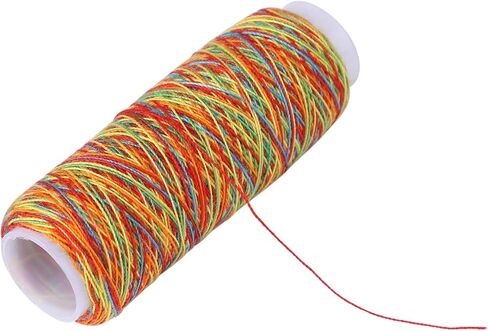 Jeffergarden Multicolor Thread Set Polyester Material 5 Spools for Embroidery Sewing Crafts Quilting 110m Length Assorted Colors in Kuwait