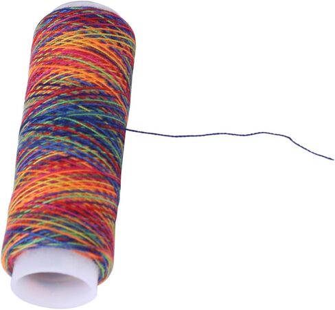 Jeffergarden Multicolor Thread Set Polyester Material 5 Spools for Embroidery Sewing Crafts Quilting 110m Length Assorted Colors in Kuwait