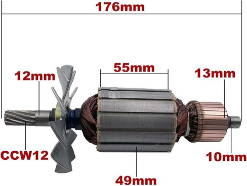 AC220V-240V Armature Rotor Anchor Stator Replacement for Die Grinder 9105 in Kuwait