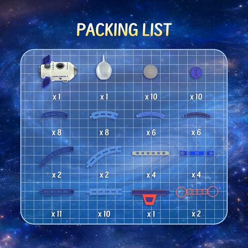 Electric Space Rocket Car Track Set with Mist Spray & Blue Lights - 86 PCS DIY STEM Building Race Track Toy with Suction Cups, Birthday Gift for Boys Girls Ages 3 4 5 6 in Kuwait