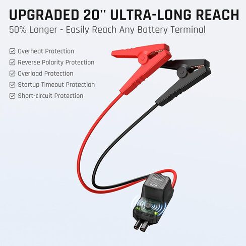 POPULO Car Jump Starter مع ضاغط هواء، صندوق حزمة معزز محمول 12 فولت 59.2 وات في الساعة مع منفاخ إطارات رقمي 150 رطل لكل بوصة مربعة، مشابك ذكية ممتدة، مشغل بطارية تلقائي 3000 أمبير 4 في 1 (جميع الغاز/12 لتر ديزل) in Kuwait