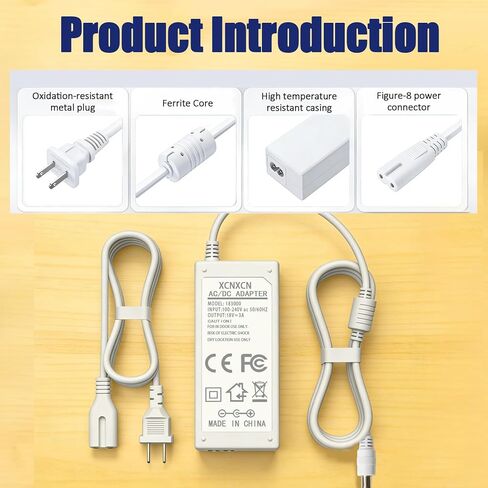 XCNXCN 18V Charger (White) for Cricut Explore air 2, Expression 2, Maker, Explore Air, Explore One Create Cake Mini Original Replacement for Cricut Maker KSAH1800250T1M2 Cutting Power Supply Cord in Kuwait