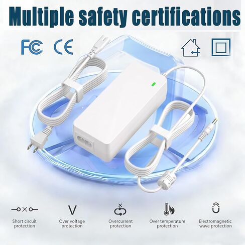 XCNXCN 18V Charger (White) for Cricut Explore air 2, Expression 2, Maker, Explore Air, Explore One Create Cake Mini Original Replacement for Cricut Maker KSAH1800250T1M2 Cutting Power Supply Cord in Kuwait