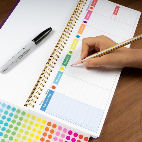10080 PCS Small Dot Stickers 1/4" Mini Circle Stickers 12 Color Coding Labels Tiny Dot Stickers for Office,Classroom in Kuwait