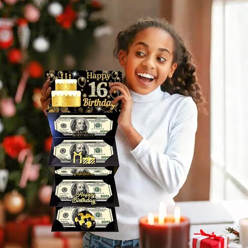 16th Happy Birthday Party Money Envelope for Cash Gifts Birthday Eve Party Cash Gifts Surprise Money or Gift Card Holder for Boys Girls 16th Celebration Party Supplies in Kuwait