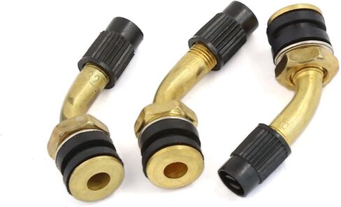Brass Angled Tubeless Tire Valve Stem 3pcs for Moped Scooter Motorbike Auto Accessories in Kuwait