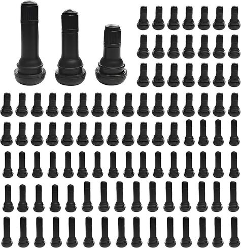 100PCS TR412 TR413 TR414 Car Tire Valve Stems, Snap-in Vehicle Tubeless Valve Replacement, 0.75 Inch 19mm Rim Holes Automotive Tire Stems Accessories, Universal for SUV, Sedan, Truck in Kuwait