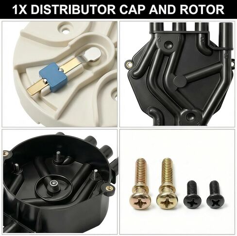 Distributor Cap and Rotor Kit for Chevrolet Blazer GMC Savana Safari 4.3L 1996-2005, Compatible w/Astro, S10, Jimmy, Bravada, OE# 10452458/1104050 in Kuwait