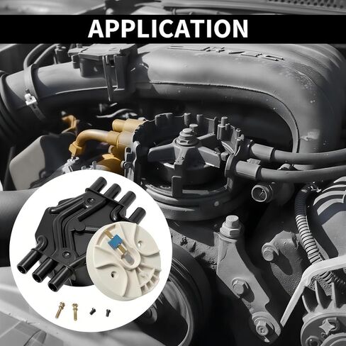 Distributor Cap and Rotor Kit for Chevrolet Blazer GMC Savana Safari 4.3L 1996-2005, Compatible w/Astro, S10, Jimmy, Bravada, OE# 10452458/1104050 in Kuwait