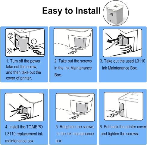 L3110 Maintenance Box Replacement Waste Ink Pad use for ET-2720 ET-2803 ET-2800 ET-2711 ET-4700 Printer in Kuwait
