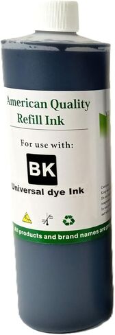 ألوان زاهية 4X 500 مل حبر إعادة تعبئة عالمي للاستخدام مع طابعات HP Canon Dell epson Brother Lexmark النافثة للحبر K,C,M,Y in Kuwait