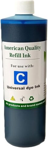 ألوان زاهية 4X 500 مل حبر إعادة تعبئة عالمي للاستخدام مع طابعات HP Canon Dell epson Brother Lexmark النافثة للحبر K,C,M,Y in Kuwait