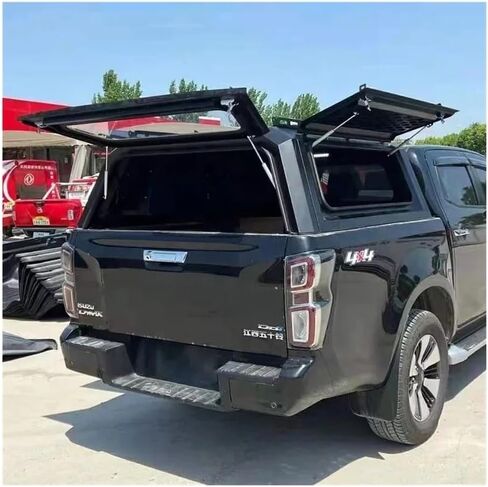 CoolCar الصلب الصلب المظلة ممتاز متوافق مع شيفروليه تشيفي سيلفرادو 1500 كولورادو الكابينة المزدوجة 4X4 بيك اب شاحنة غطاء السرير قفل صندوق الذيل in Kuwait