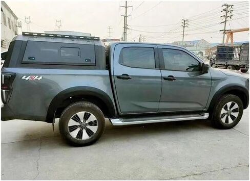 CoolCar الصلب الصلب المظلة ممتاز متوافق مع شيفروليه تشيفي سيلفرادو 1500 كولورادو الكابينة المزدوجة 4X4 بيك اب شاحنة غطاء السرير قفل صندوق الذيل in Kuwait