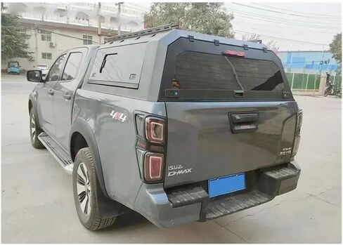 CoolCar الصلب الصلب المظلة ممتاز متوافق مع شيفروليه تشيفي سيلفرادو 1500 كولورادو الكابينة المزدوجة 4X4 بيك اب شاحنة غطاء السرير قفل صندوق الذيل in Kuwait