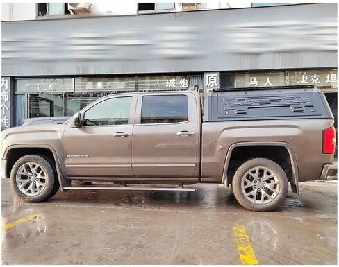 CoolCar الصلب الصلب المظلة ممتاز متوافق مع شيفروليه تشيفي سيلفرادو 1500 كولورادو الكابينة المزدوجة 4X4 بيك اب شاحنة غطاء السرير قفل صندوق الذيل in Kuwait