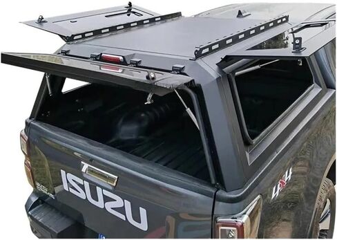 Custom 4X4 Steel Hardtop Canopy Compatible with Isuzu D‑Max Double Cab Pickup Truck Bed Cap Waterproof Locking Topper Tonneau Cover in Kuwait