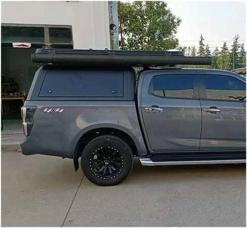 Custom 4X4 Steel Hardtop Canopy Compatible with Isuzu D‑Max Double Cab Pickup Truck Bed Cap Waterproof Locking Topper Tonneau Cover in Kuwait