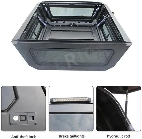 Hardtop Camper Canopy Compatible with Toyota Tundra Extended Top Easy Installation Carbon Steel Pickup Shell Cover Screw‑On Hard Shell Topper in Kuwait