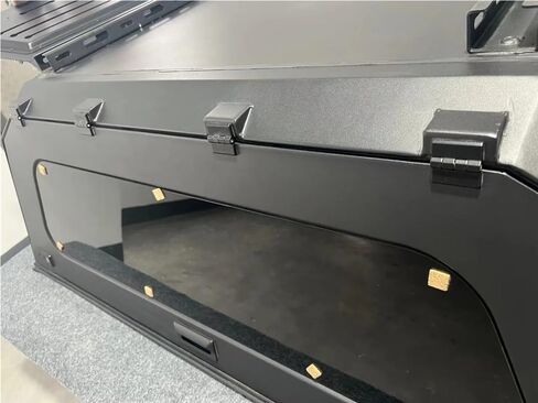 Compatible with Ford Ranger T8/T9 Hardtop Metal Canopy with Windows Waterproof Anti-Rust Aluminum Pickup Truck Topper Camper Shell Locking No-Drill (2019+) in Kuwait