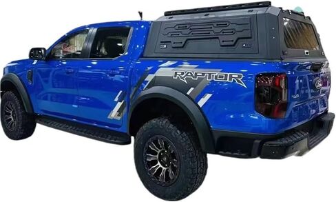 متوافق مع Ford Ranger (2023+) مظلة شاحنة من الألومنيوم ذات سطح صلب مقاومة للماء، غطاء علوي للتخييم، قفل بدون حفر 4 × 4 غطاء أرضي in Kuwait