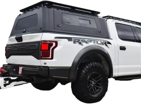 Hard Top Pickup Truck Topper Bed Cap Canopy Compatible with Ford F-150 Raptor/Ranger XLT Heavy Duty Waterproof Locking No-Drill Pickup Truck Topper Camper Shell 4x4 in Kuwait