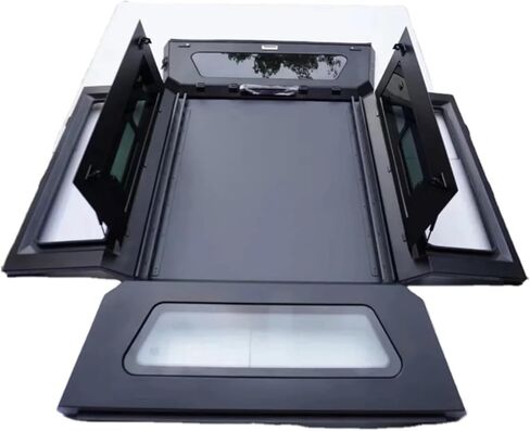 Hard Top Pickup Truck Topper Bed Cap Canopy Compatible with Ford F-150 Raptor/Ranger XLT Heavy Duty Waterproof Locking No-Drill Pickup Truck Topper Camper Shell 4x4 in Kuwait