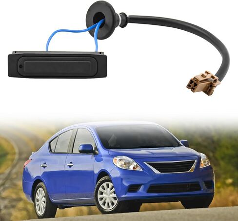 DEAL AUTO ELECTRIC PARTS زر مفتاح تحرير باب صندوق السيارة الخلفي، متوافق مع Nissan 07-12 Altima 06-08 Maxima 04-07 Murano 04-13 Pathfinder 07-13 Versa، يستبدل # 25380-ED000، أسود in Kuwait
