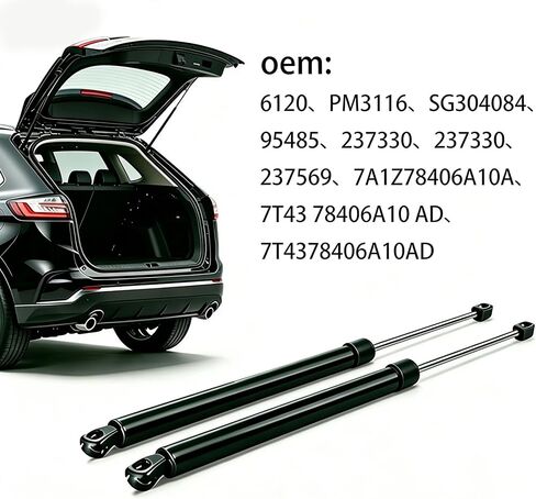 دعامات دعم الباب الخلفي لسيارة Ford Edge 2007-2014، استبدال زنبرك رفع الباب الخلفي، مجموعة مكونة من قطعتين in Kuwait