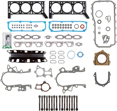 مجموعة حشية كاملة من Evergreen SA-9761219177 ومسامير رأس متوافقة مع/لـ 07-11 Jeep Wrangler 3.8L V6 12v OHV VIN 1 in Kuwait