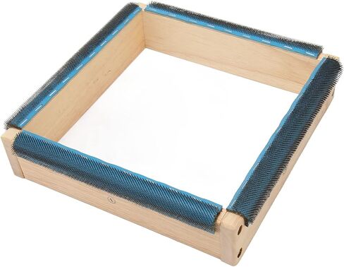 Halearo Embroidery Strip Frame Sturdy Solidwood Tight Holding for Tufting DIY 9.8in 4 Sides for Cross Stitch Hoop in Kuwait