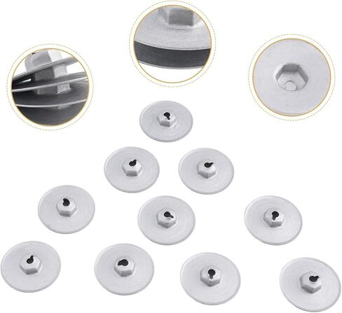 30 Pcs Metal Heat Shield Nuts, 3cm Diameter, Silver for 1/3/5/6/7/8 Series, for MINI, for Rover Models (for OEM 07146949380) in Kuwait