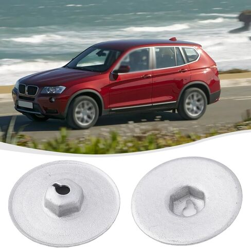 30 Pcs Metal Heat Shield Nuts, 3cm Diameter, Silver for 1/3/5/6/7/8 Series, for MINI, for Rover Models (for OEM 07146949380) in Kuwait