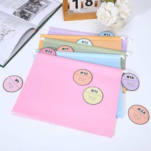 Kosiz 61 Pcs Pastel Classroom Mailbox Set Back to School Student Mailbox and Date Storage Set with Collapsible File Box 30 Hanging Files Folders 30 Index Tabs for School Classroom Teacher Must Haves in Kuwait