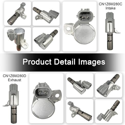2 قطعة CN1Z6M280D CN1Z6M280C محرك السحب والعادم توقيت الصمام المتغير (VVT) الملف اللولبي وتسخير الأسلاك متوافق مع Ford Escape/Fusion/Fiesta/Transit Connect - يستبدل 916-723 916-722 in Kuwait