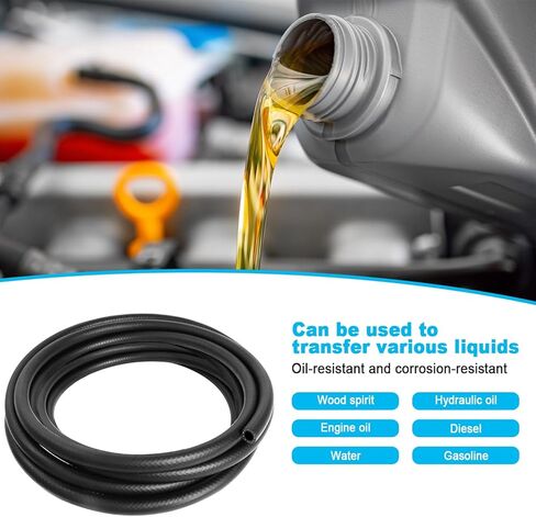 Fuel Line Kit 3/8" 5/16" 1/4" 1/2" 3/16"ID 3FT High Pressure 300PSI Reinforced NBR Rubber with 5/16" Primer Bulb Engines Marine Outboard Motor with 0.8" 3/32" 1/8"ID Fuel Hose String Trimmer in Kuwait