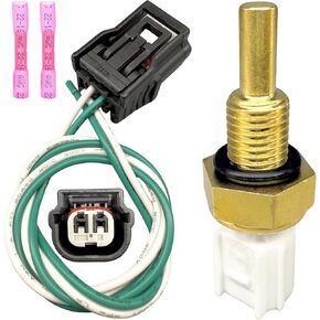37870-RWC-A01 Coolant Temperature Sensor&Connector Wiring Harness Compatible with Acura ILX/MDX/NSX/RDX/TLX/TSX/ZDX,Honda Accord/City/Civic/CR-Z/CR-V/Element/Odyssey#37870RWCA01 PT2834 in Kuwait