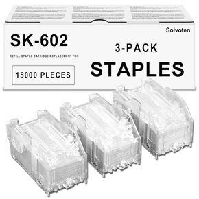 SK602 SK-602 Staple Cartridge Compatible with Konica Minolta 14YK SK-602 SK602 Stacker Staples Cartridges Refills (3 Cartridges * 5,000 Pieces Staples) in Kuwait