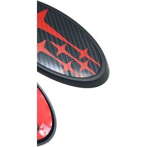 Carbon Fiber W-R-X Grille Emblem Badge Front and Rear Trunk Set SB-S2CBR in Saudi Arabia